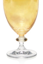Set ambra di due bicchieri da vino Rosy