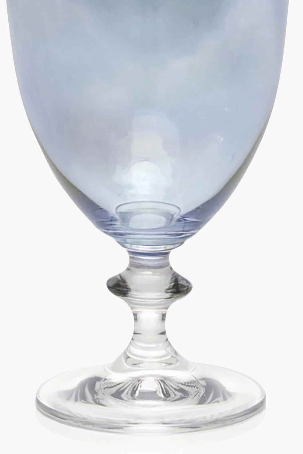 Set blu di due bicchieri da vino Rosy
