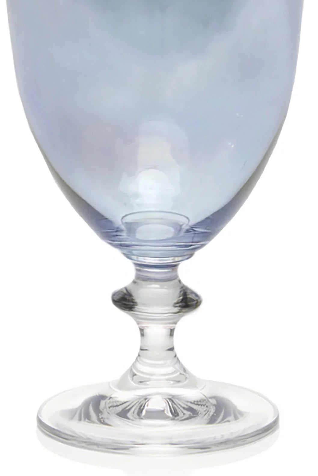 Set blu di due bicchieri da vino Rosy