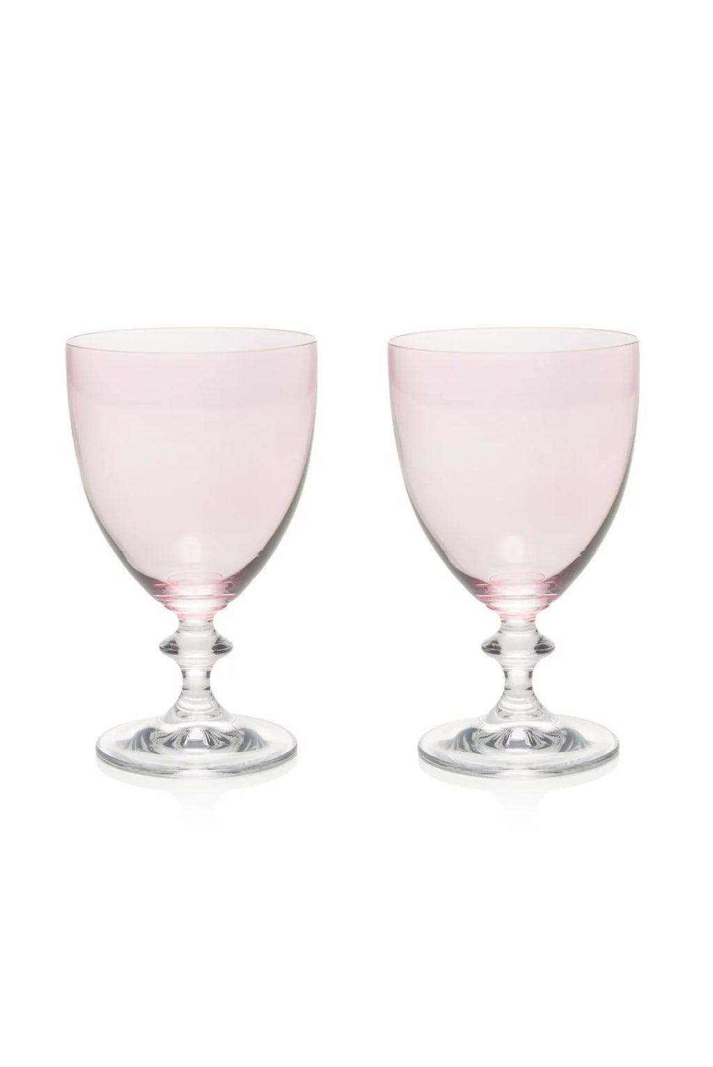 Set rosa di due bicchieri da vino Rosy