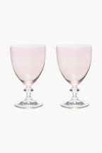 Set rosa di due bicchieri da vino Rosy