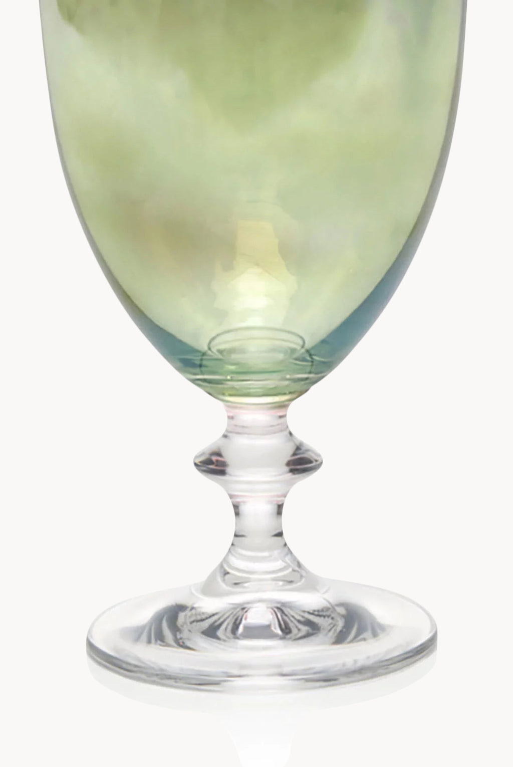 Set verde di due bicchieri da vino Rosy