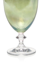 Set verde di due bicchieri da vino Rosy