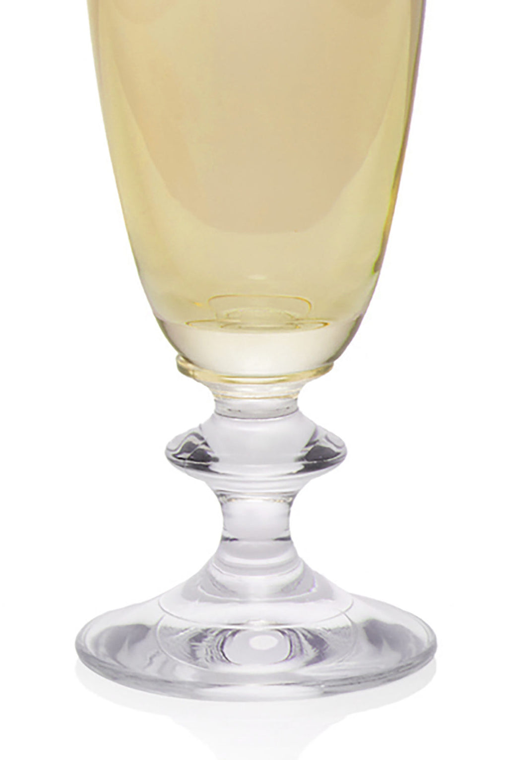 Set ambra di due flute da vino Rosy