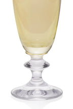 Set ambra di due flute da vino Rosy