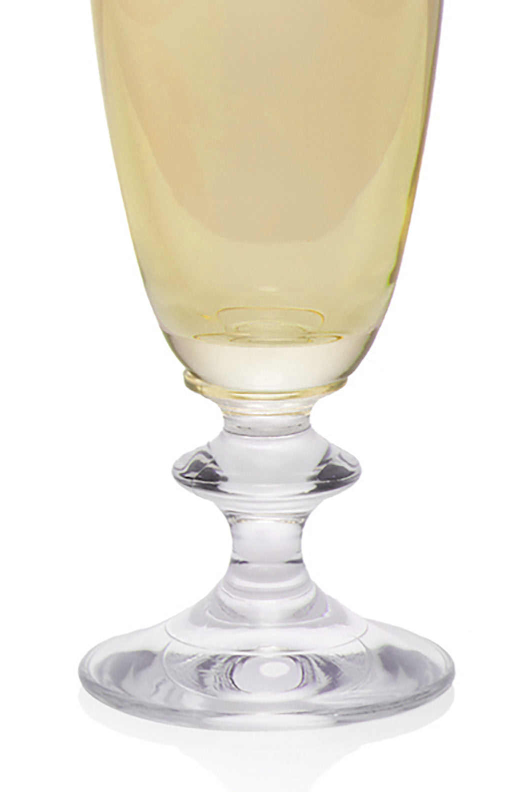 Set ambra di due flute da vino Rosy
