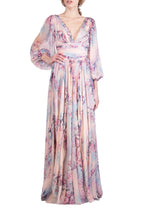Abito in chiffon stampato di Lucrezia
