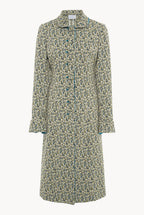 Micro Floral Jacquard Coat