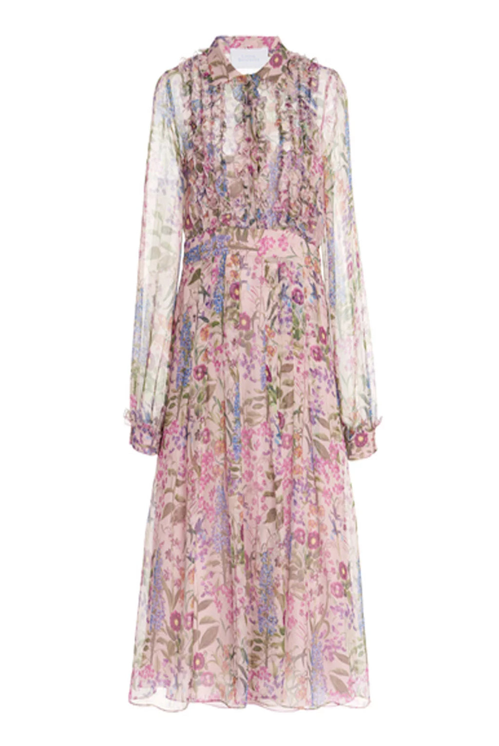 Abito in chiffon stampato