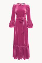 Velvet Stretch Midi Dress