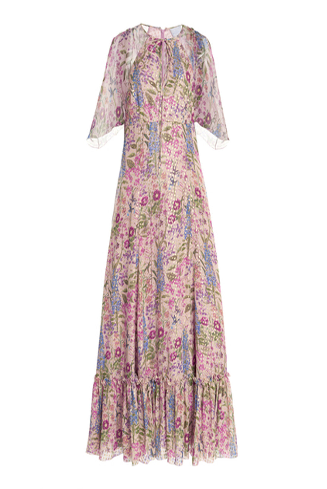 Fil-Coupè Floral Printed  Dress