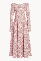 Printed Wool Stretch Dress