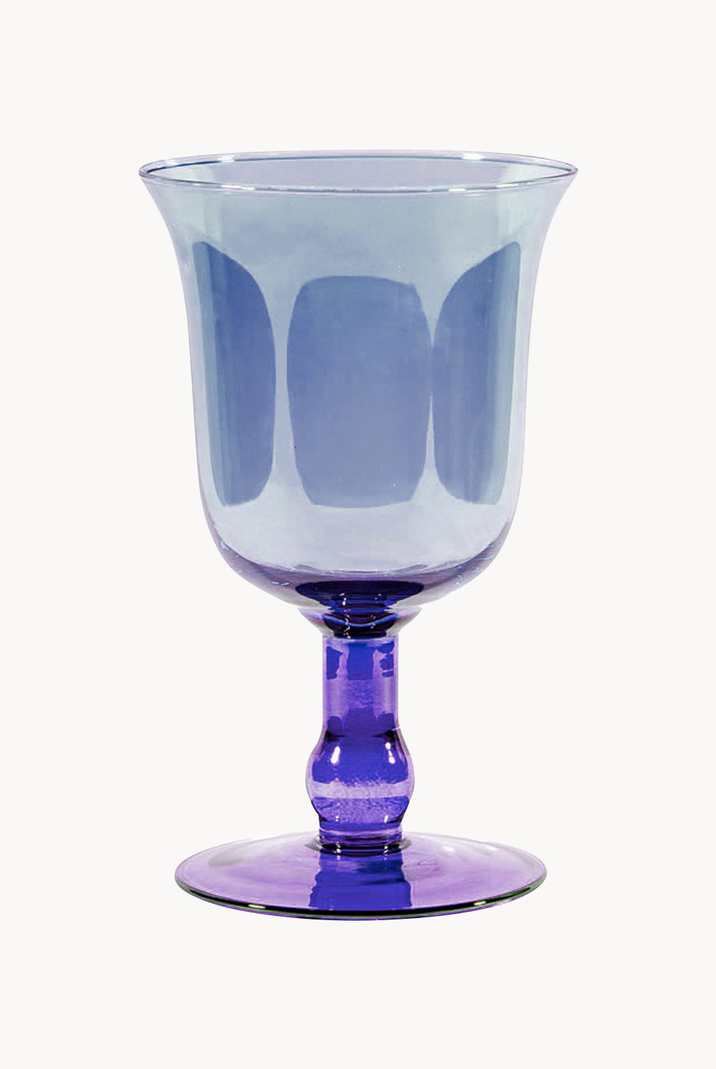 Vaso per candela medio sfumatura viola a blu