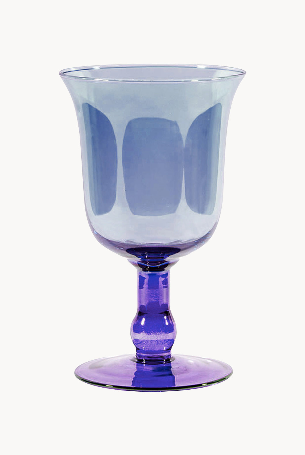 Vaso per candela medio sfumatura viola a blu