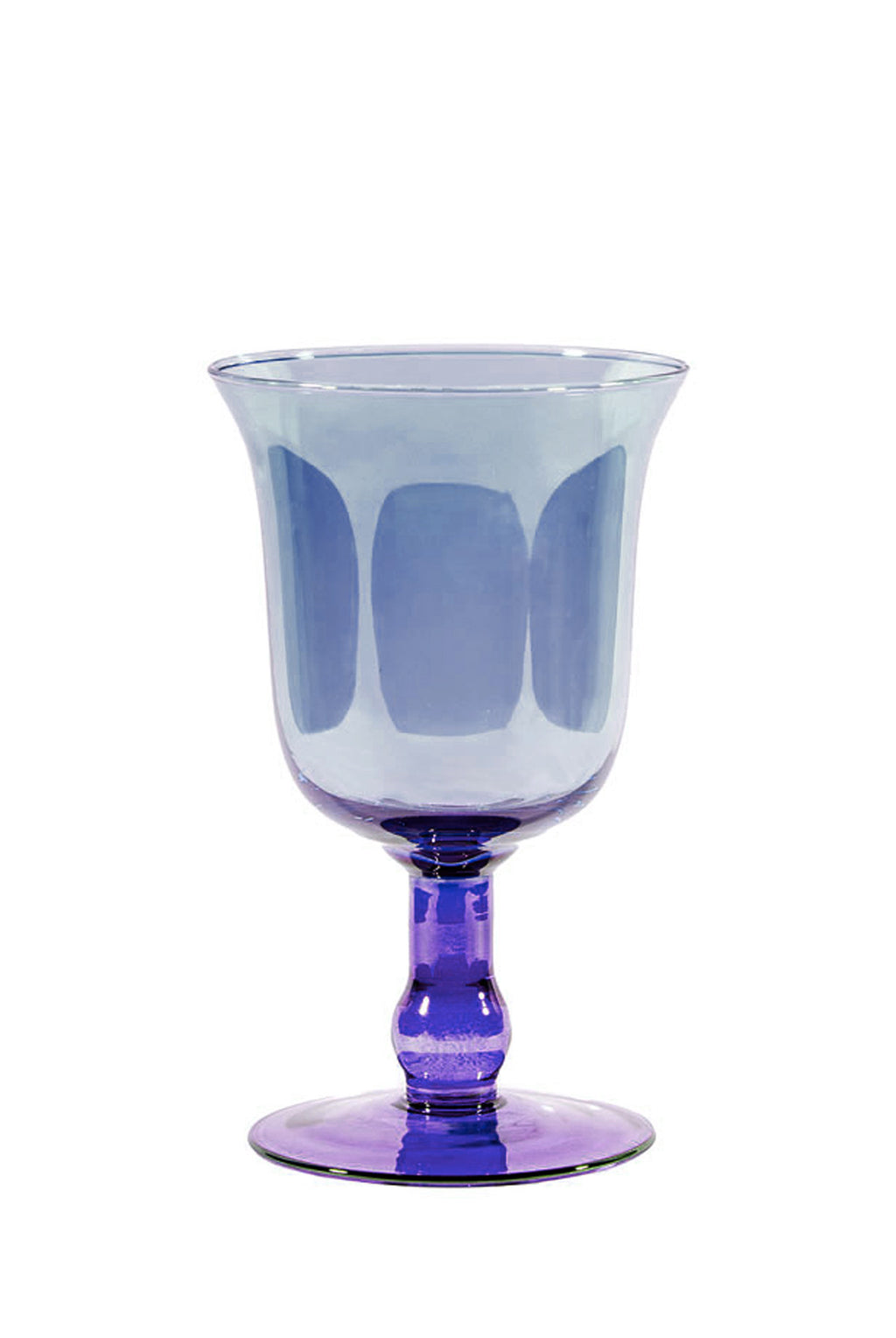 Vaso per candela piccolo sfumatura viola a blu