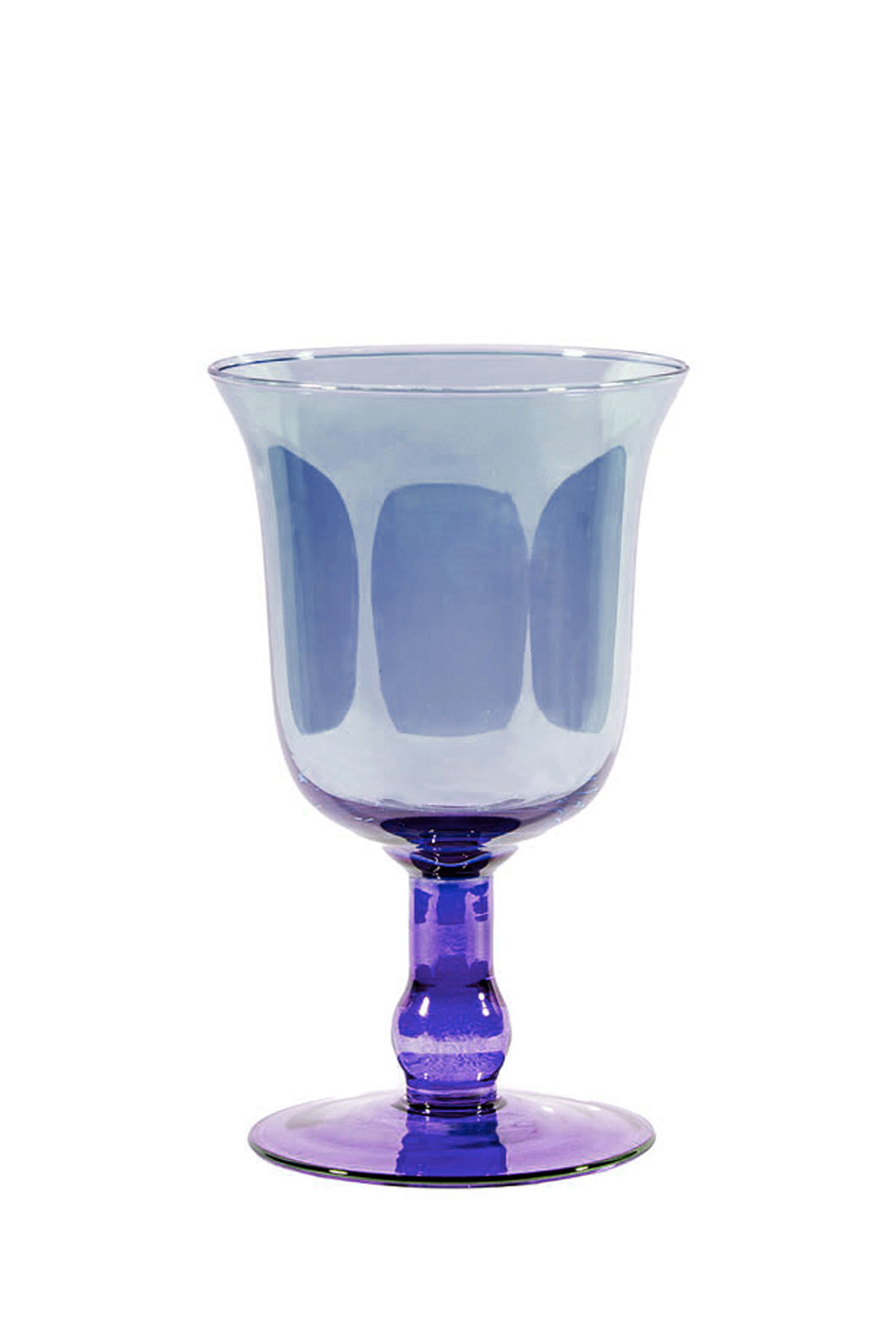 Vaso per candela piccolo sfumatura viola a blu