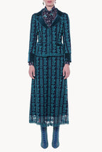 Giacca aderente in macramè