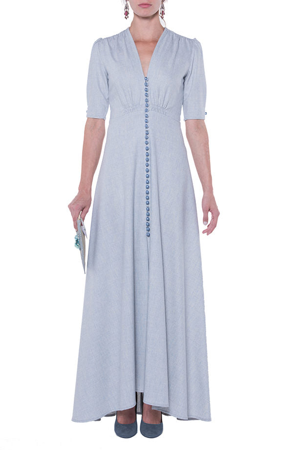 Bottoncino Well Blue Dress