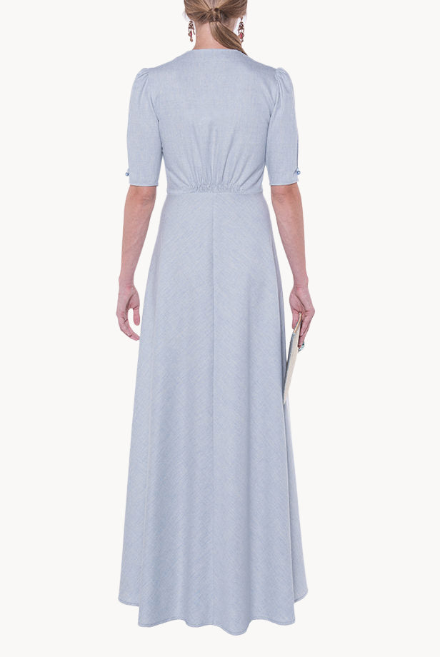 Bottoncino Well Blue Dress