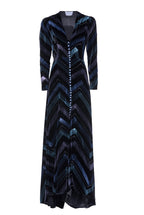 Velvet Chevron Bottoncino