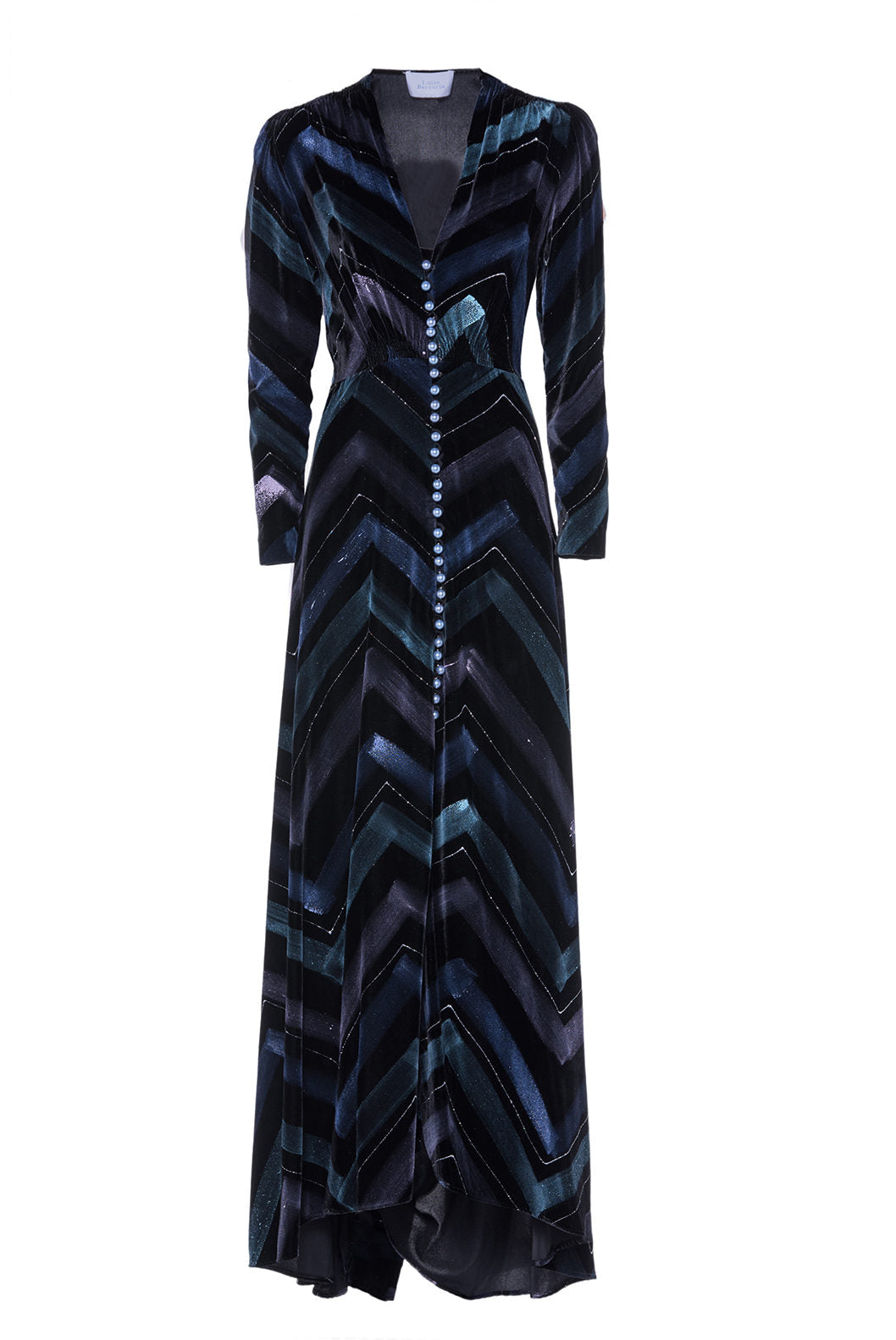 Velvet Chevron Bottoncino