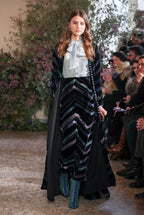 Velvet Chevron Bottoncino
