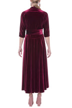 Luisa Wrap Velvet Dress
