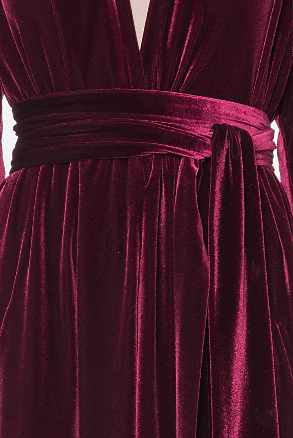 Luisa Wrap Velvet Dress