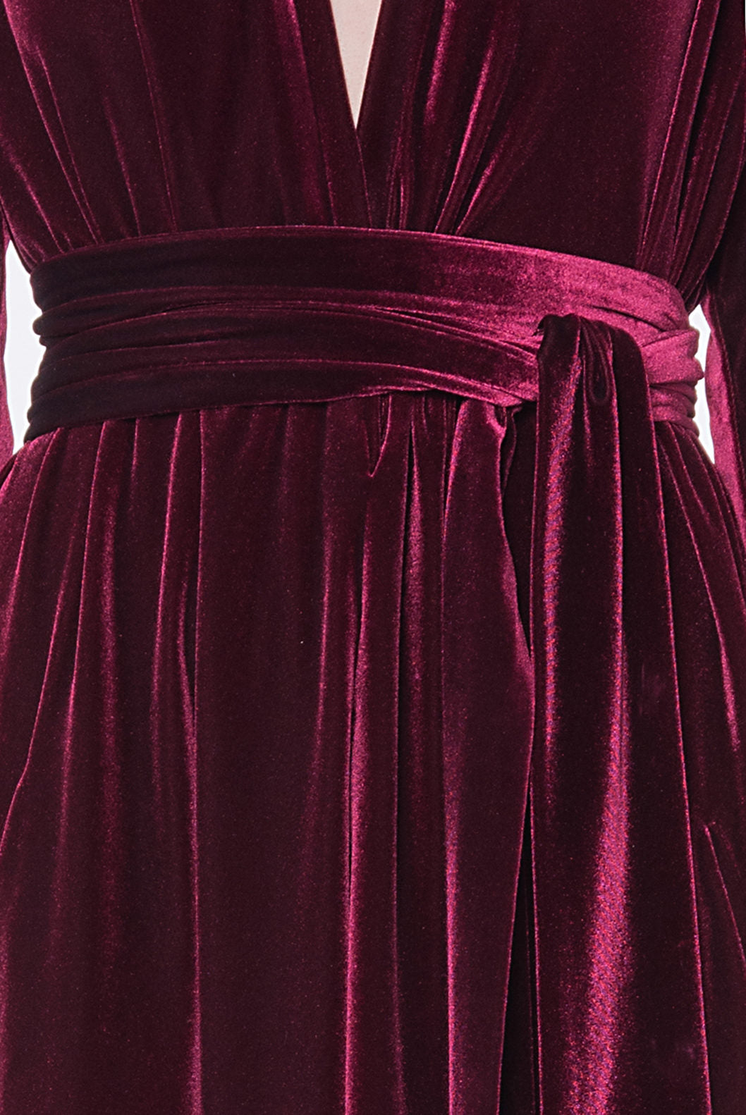 Luisa Wrap Velvet Dress