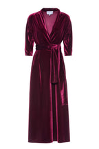 Luisa Wrap Velvet Dress