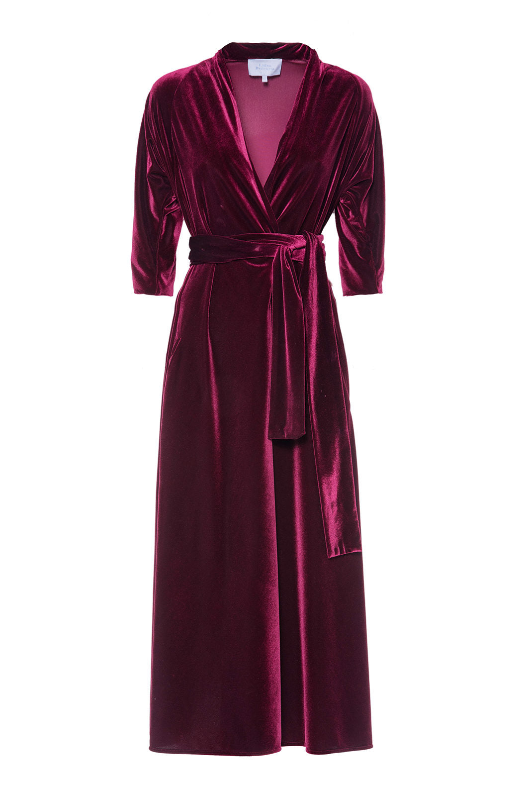 Luisa Wrap Velvet Dress