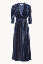 Luisa Wrap Velvet Dress