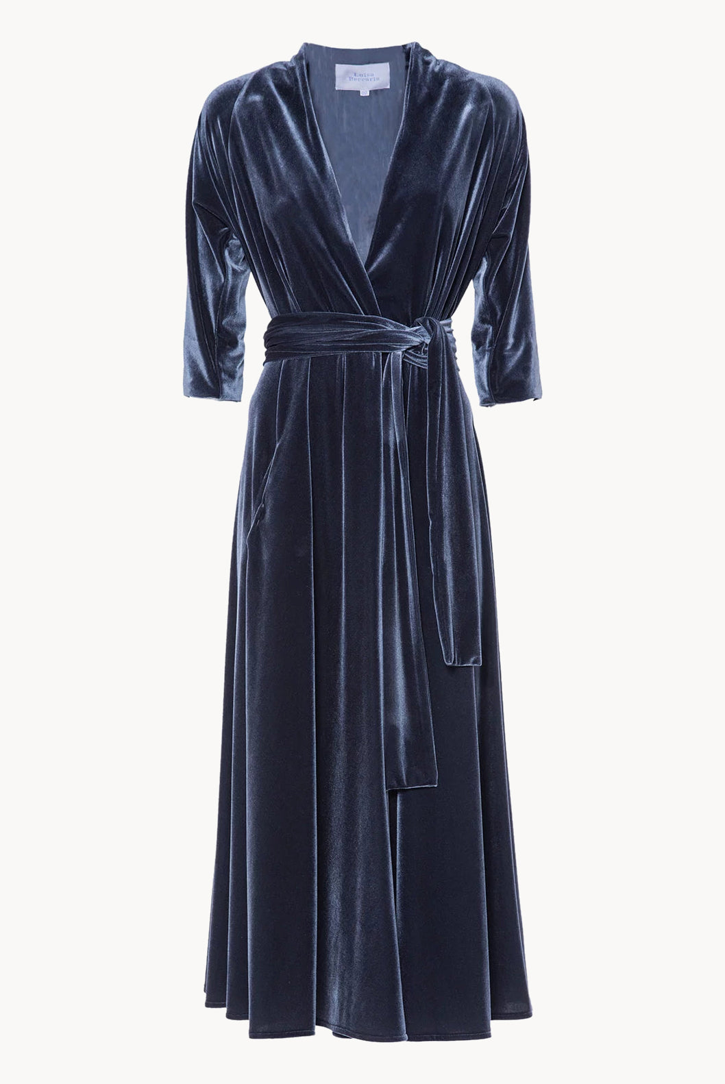 Luisa Wrap Velvet Dress