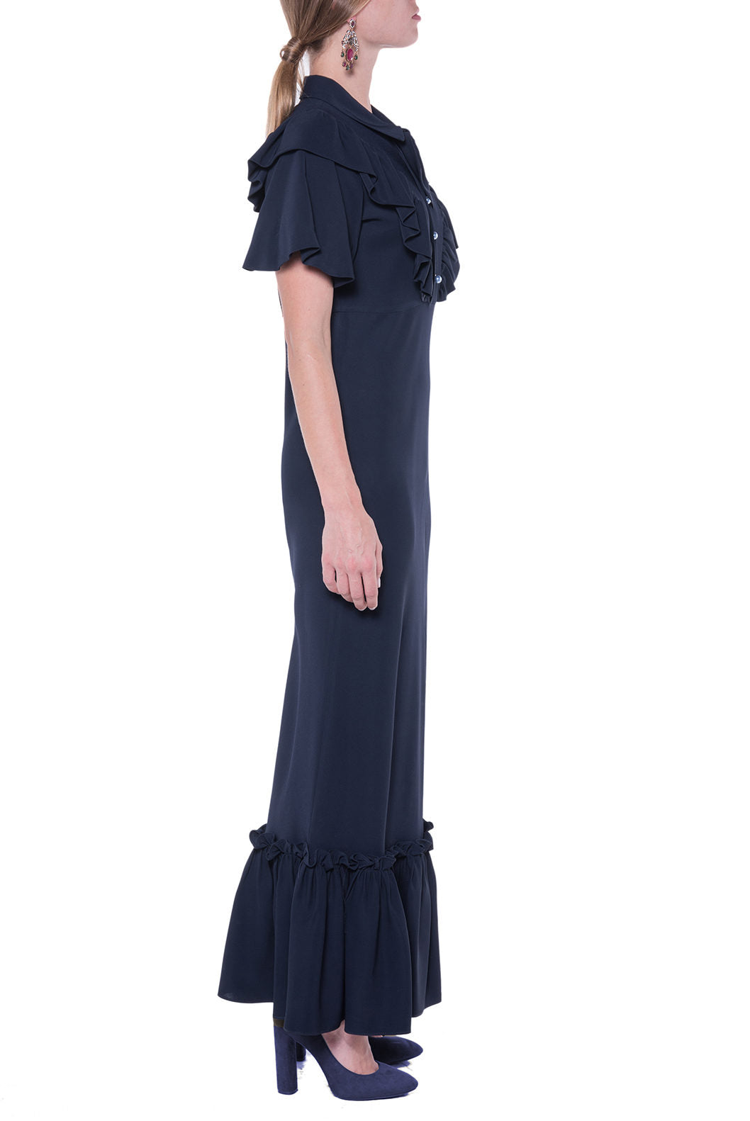 Short Sleeve Collared Dress