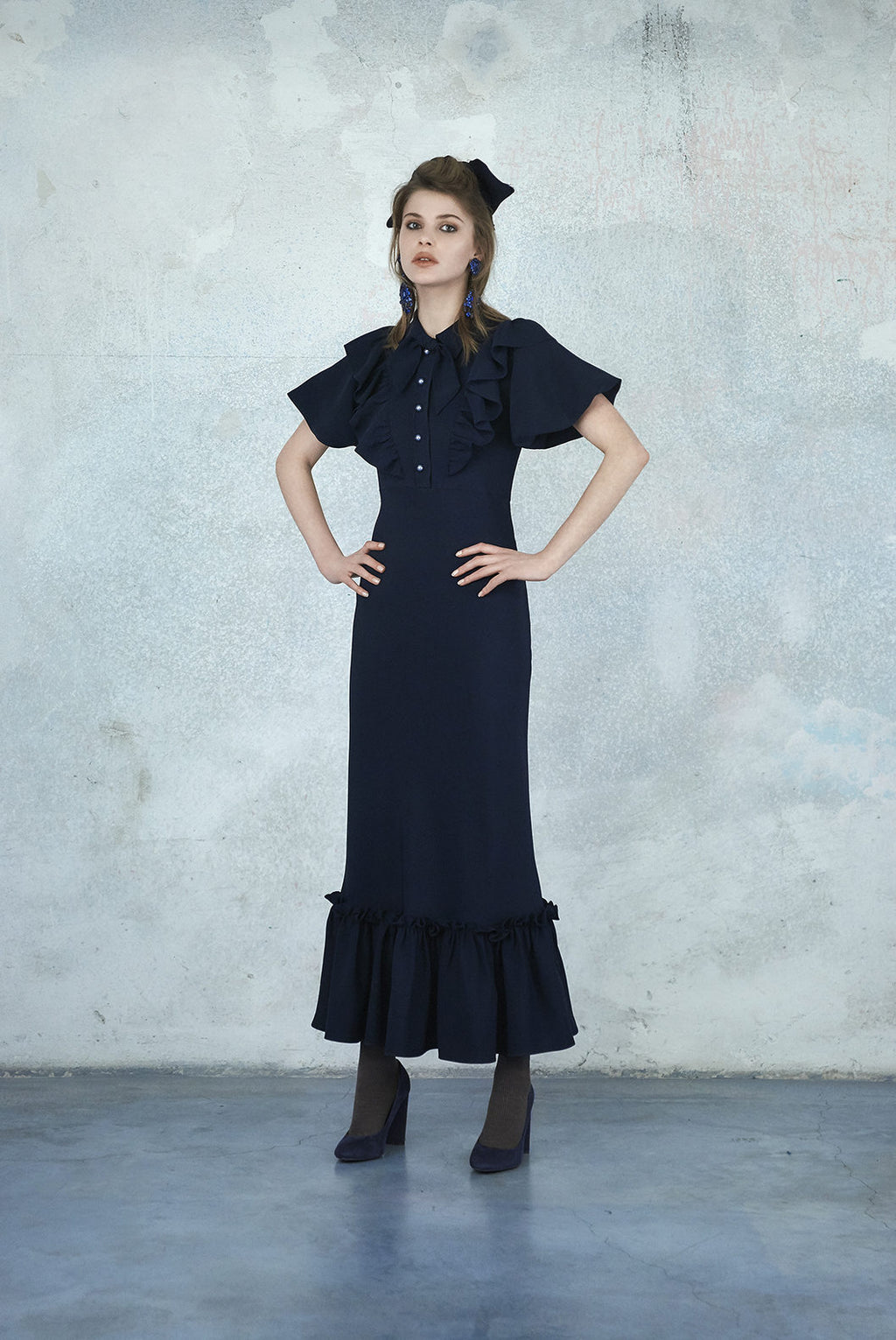Short Sleeve Collared Dress