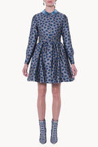 Long Sleeves Jacquard Dress