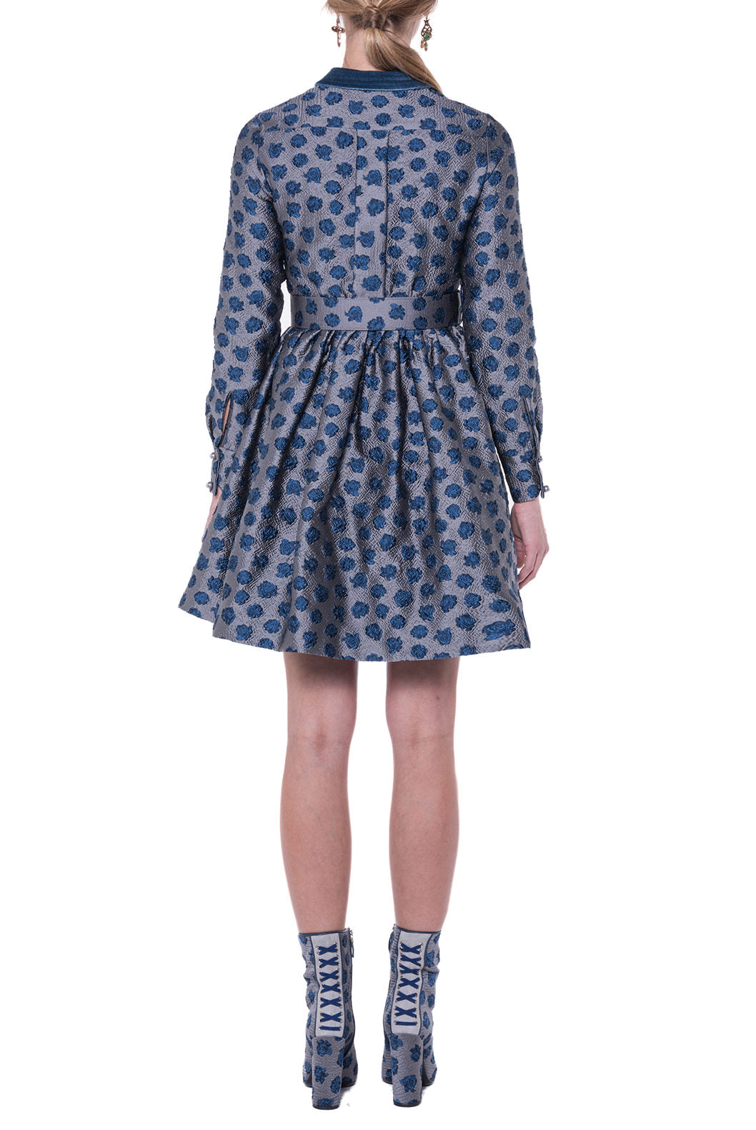 Long Sleeves Jacquard Dress