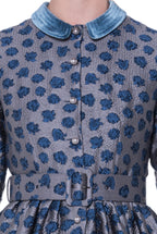 Long Sleeves Jacquard Dress