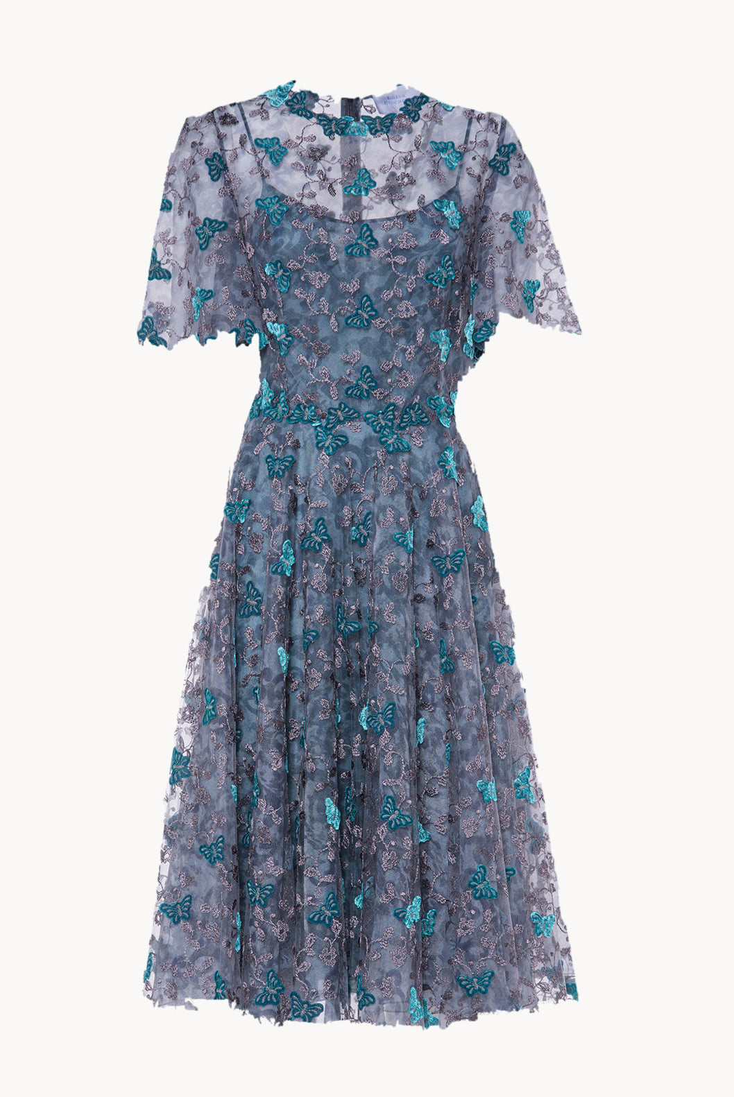 Butterfly Lace Midi Dress
