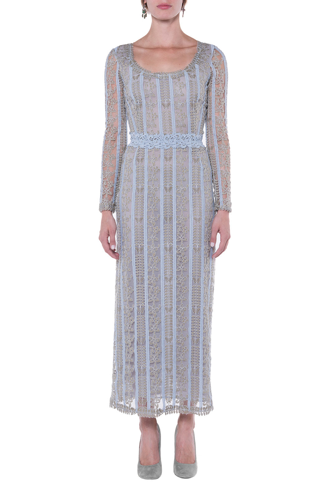 Macrame Embroidered Dress