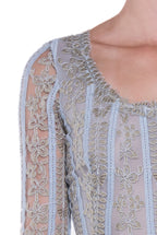 Macrame Embroidered Dress