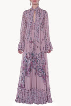 Georgette Printed Flowers Dress