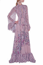Georgette Printed Flowers Dress