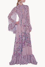 Georgette Printed Flowers Dress