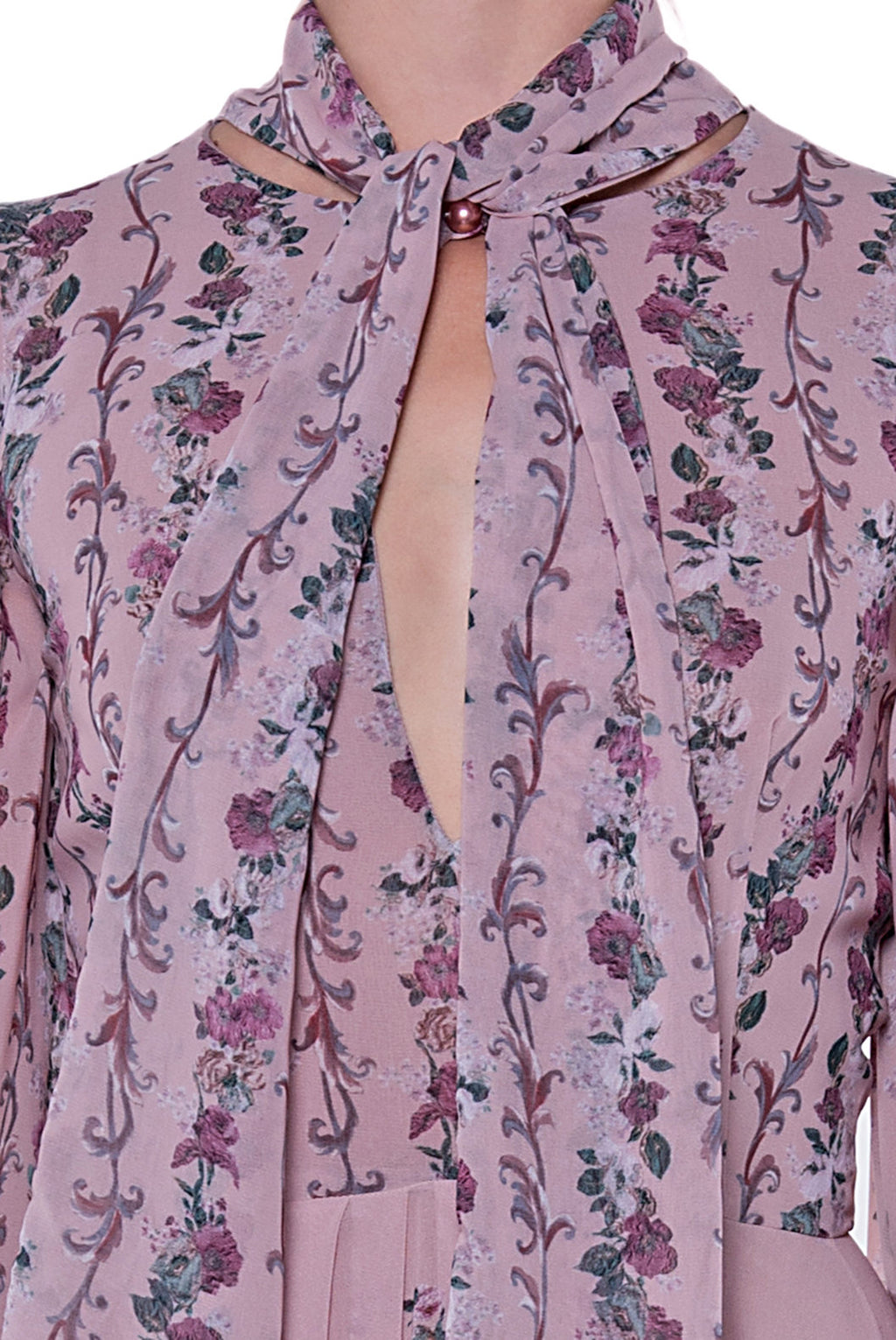 Georgette Printed Flowers Dress