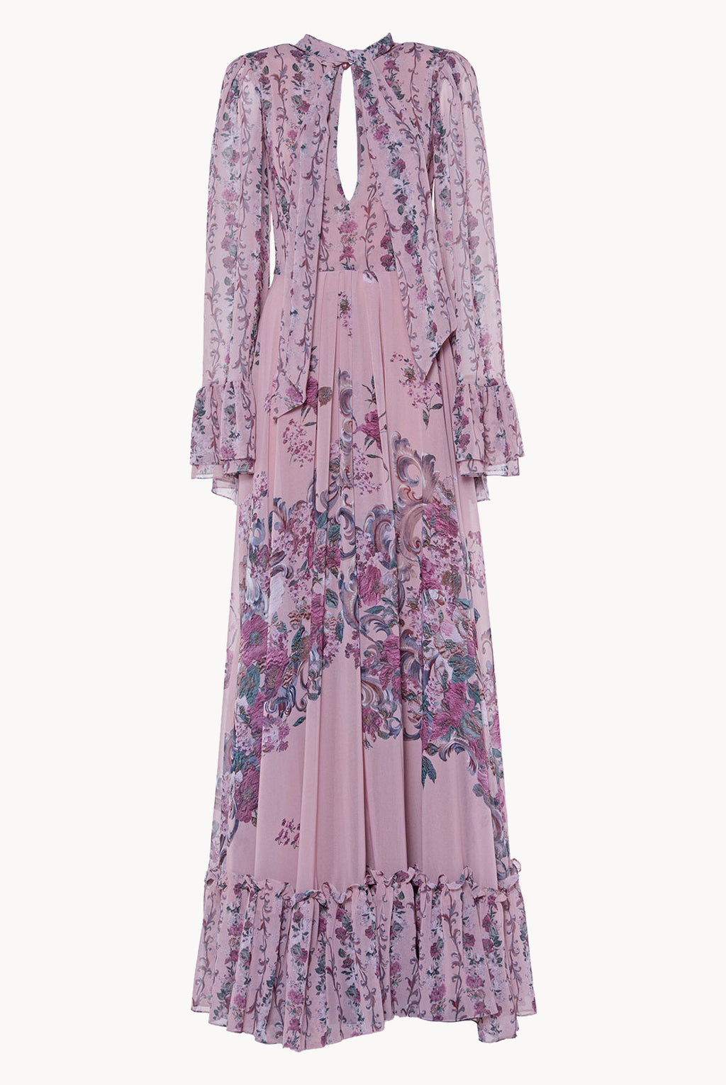Georgette Printed Flowers Dress