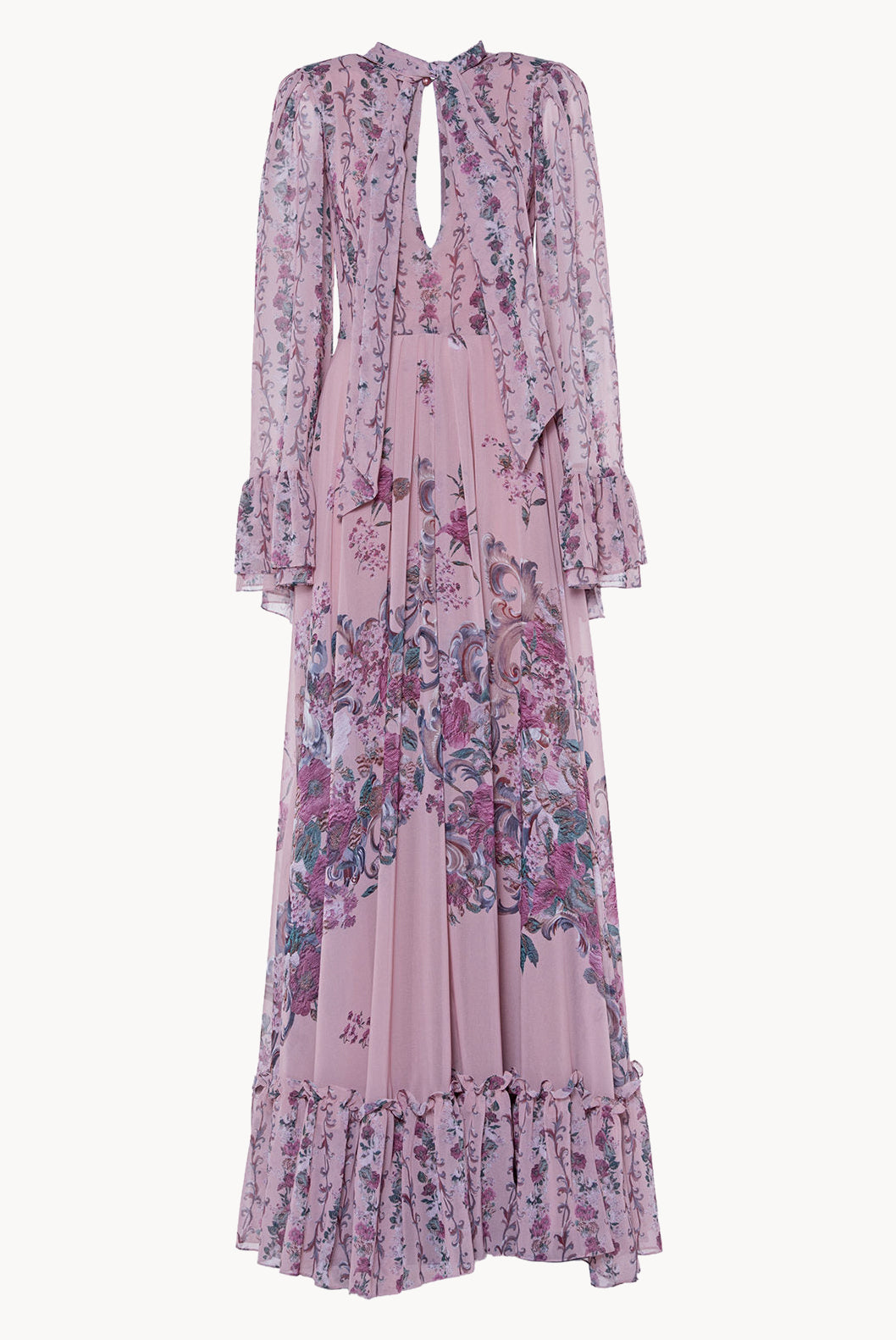 Georgette Printed Flowers Dress
