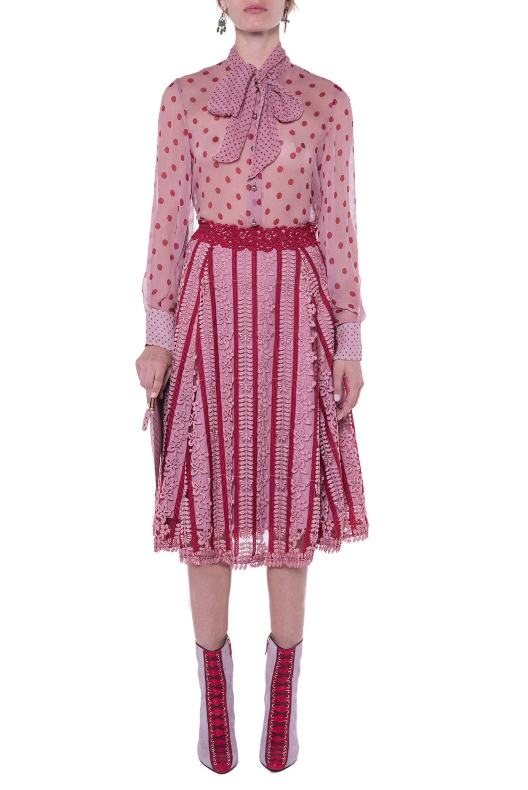 Macrame Embroidered Skirt