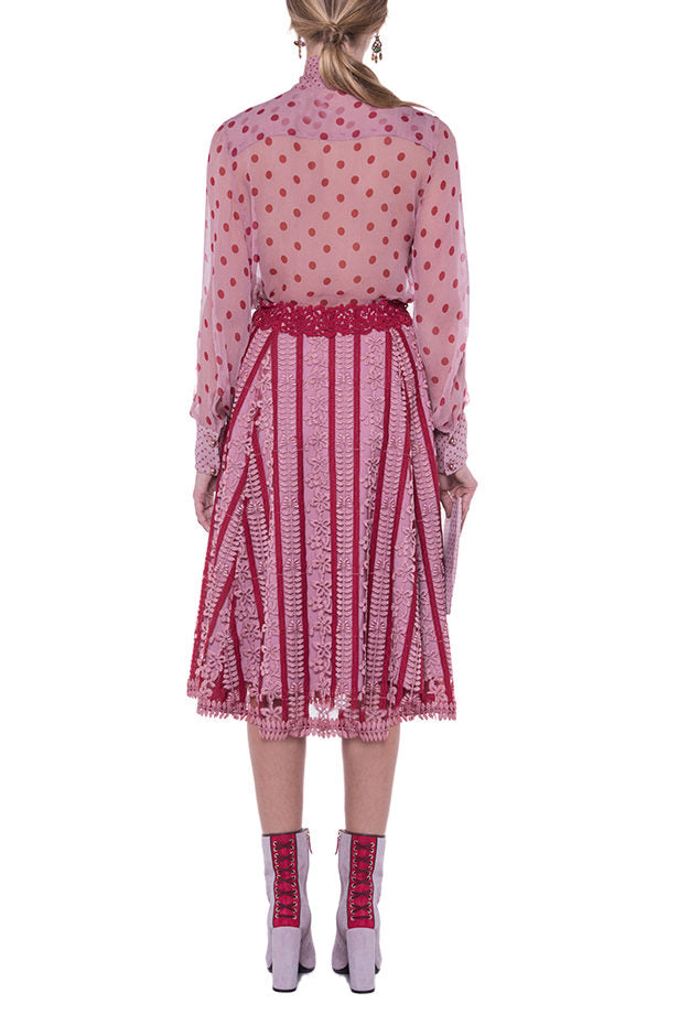 Macrame Embroidered Skirt
