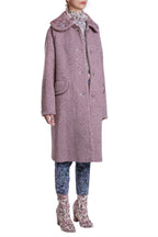 Abito dritto in jacquard con fiori selvatici